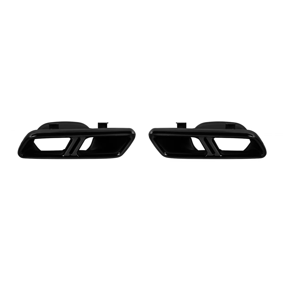 Exhaust Muffler Tips for Mercedes S-Class W222 E-Class W212 Facelift CLS W218 SL-Class R231 E63 S65 Design Black Exclusive Ed