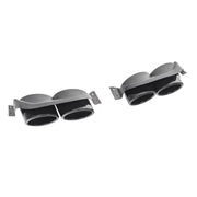 Exhaust Muffler Tips Ornaments suitable for VW Golf 7 7.5 (2012-2020) R Design Black – product image 3