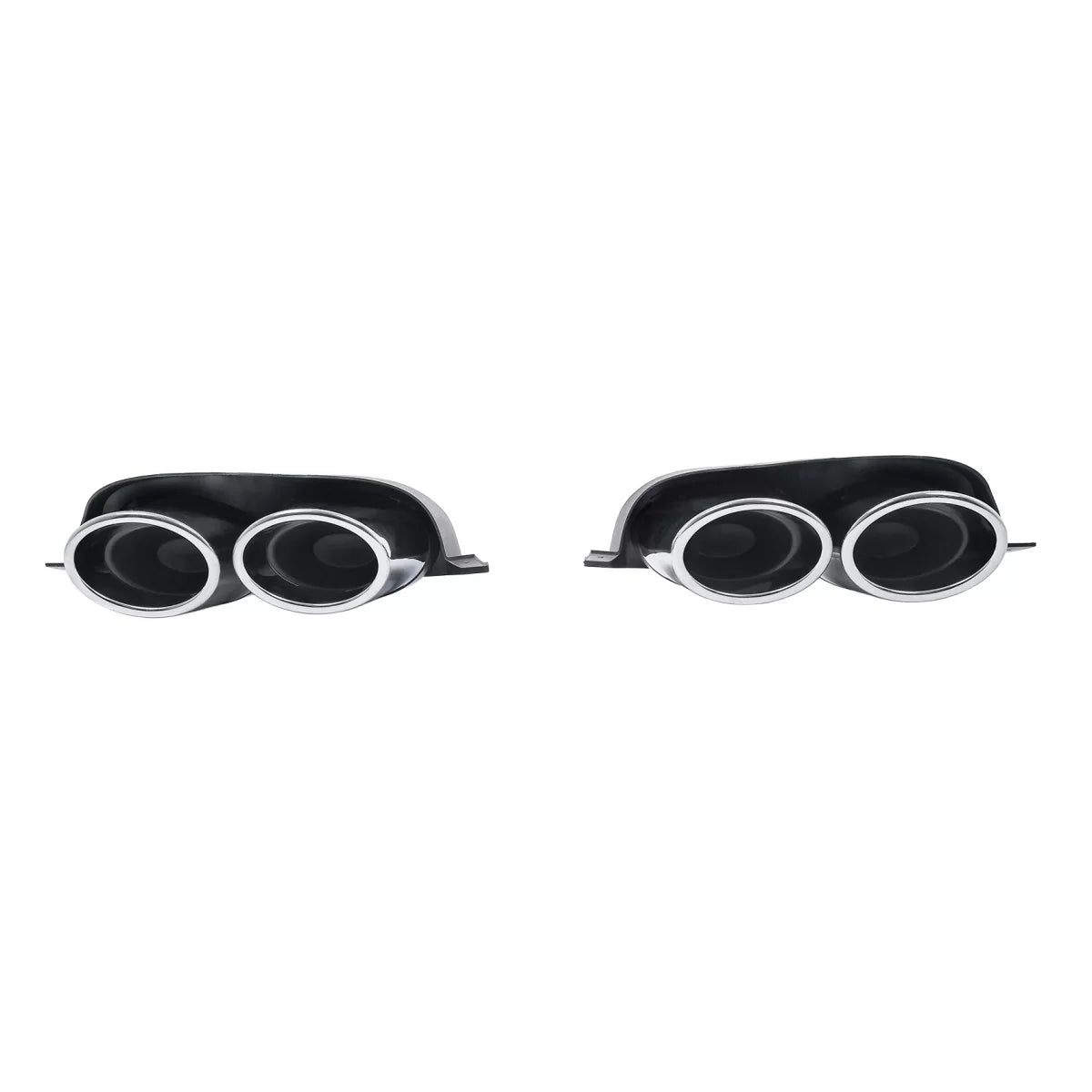Exhaust Muffler Tips Ornaments suitable for VW Golf 7 7.5 (2012-2020) R Design Chrome – product image 1
