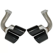 Exhaust Muffler Tips Quad suitable for Porsche Cayenne 9Y0 SUV 3.0 (2018-up) Upgrade to Cayenne S Black – product image 2