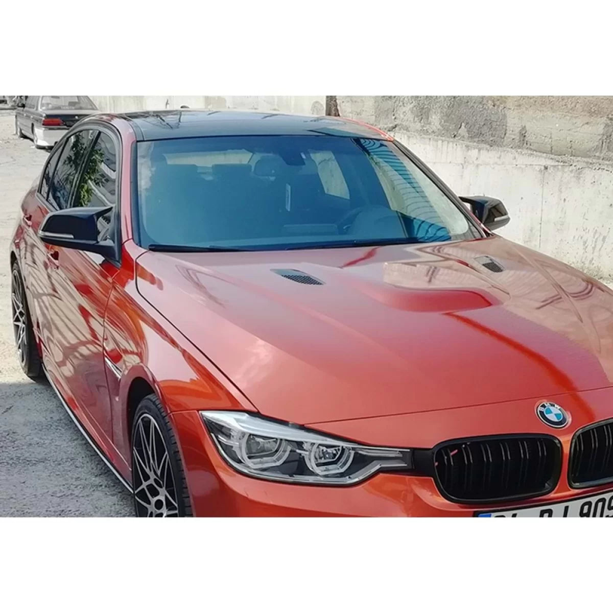 F30 M3 Batman Mirror Cover Piano Black ABS / 2012-2018 (With Clips) – product image 1