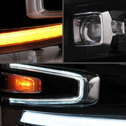 VLAND Projector LED Headlights Fit For 2007-2014 Silverado 1500 2500 HD 3500 HD