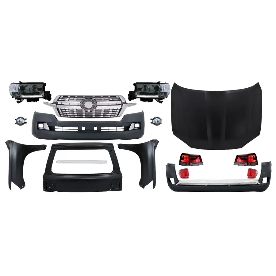 Facelift Conversion Body Kit suitable for Toyota Land Cruiser FJ200 Retrofit Assembly (2008-2015) to 2016 LC 200 Models – pro