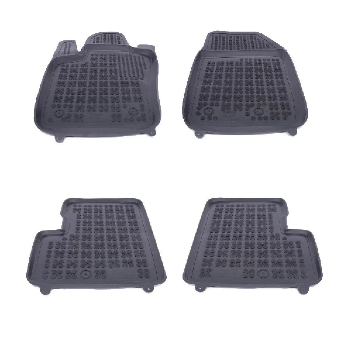 Floor mat Rubber Black suitable for FIAT 500X (2014-Up) – product image 1