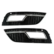 Fog Lamp Covers suitable for Audi A4 B8 facelift (2012-2015) RS4 Design Black Chrome – product image 2