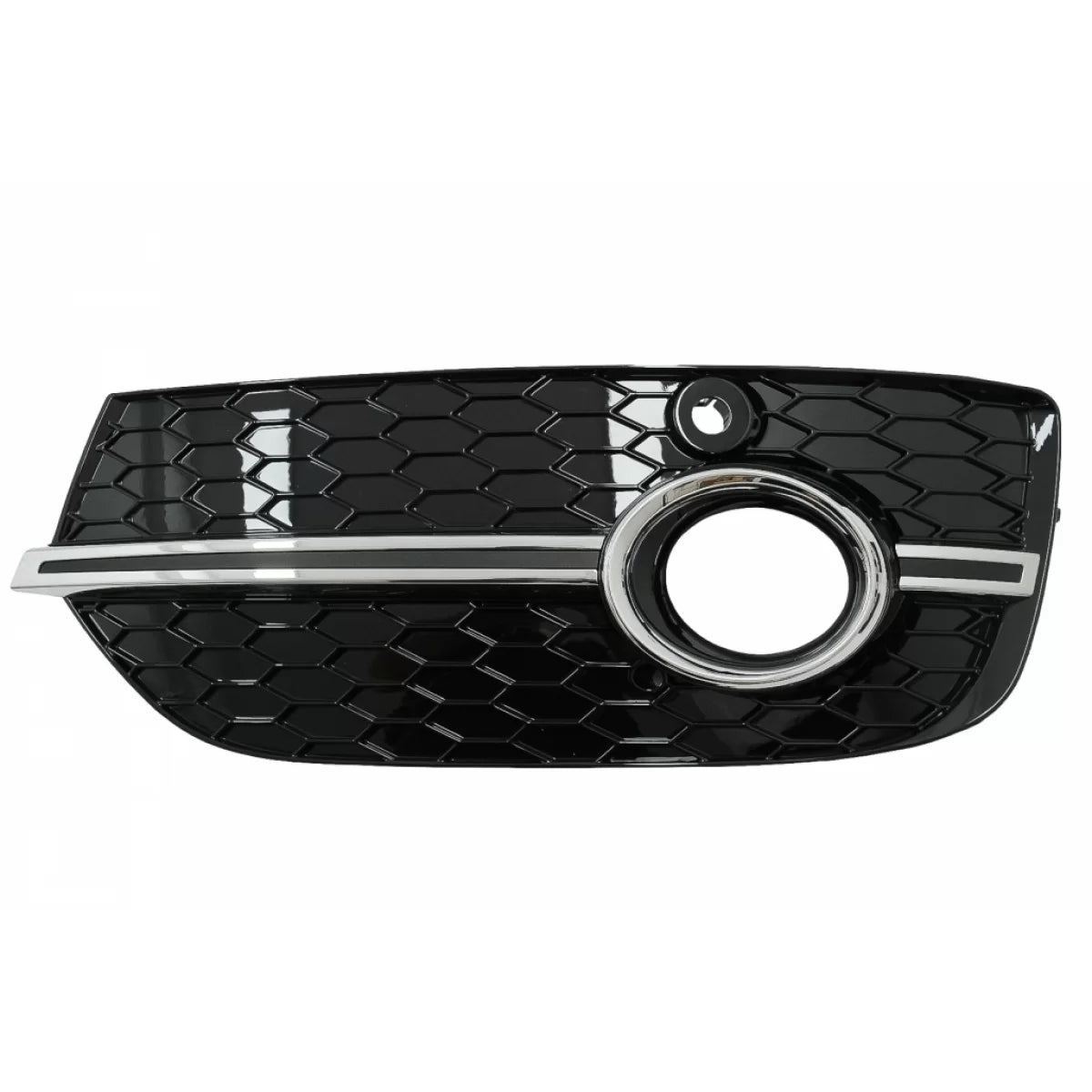 Fog Lamp Covers Side Grilles suitable for Audi Q3 8U (2011-2014) RS Design Piano Black Chrome – product image 1