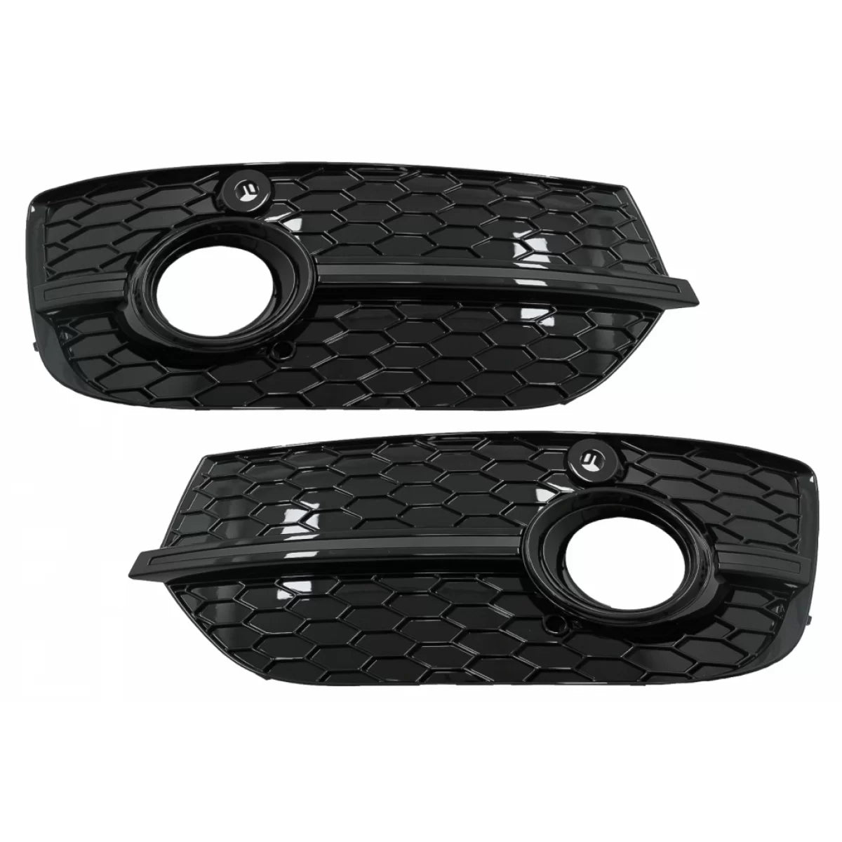 Fog Lamp Covers Side Grilles suitable for Audi Q3 8U (2011-2014) RS Design Piano Black – product image 1