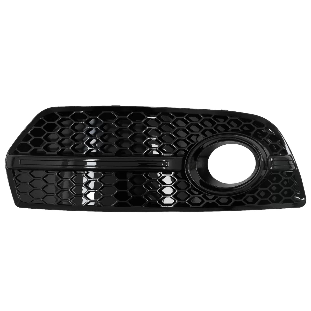 Fog Lamp Covers Side Grilles suitable for Audi Q5 SUV 8R (2008-2011) RS Design Piano Black – product image 1