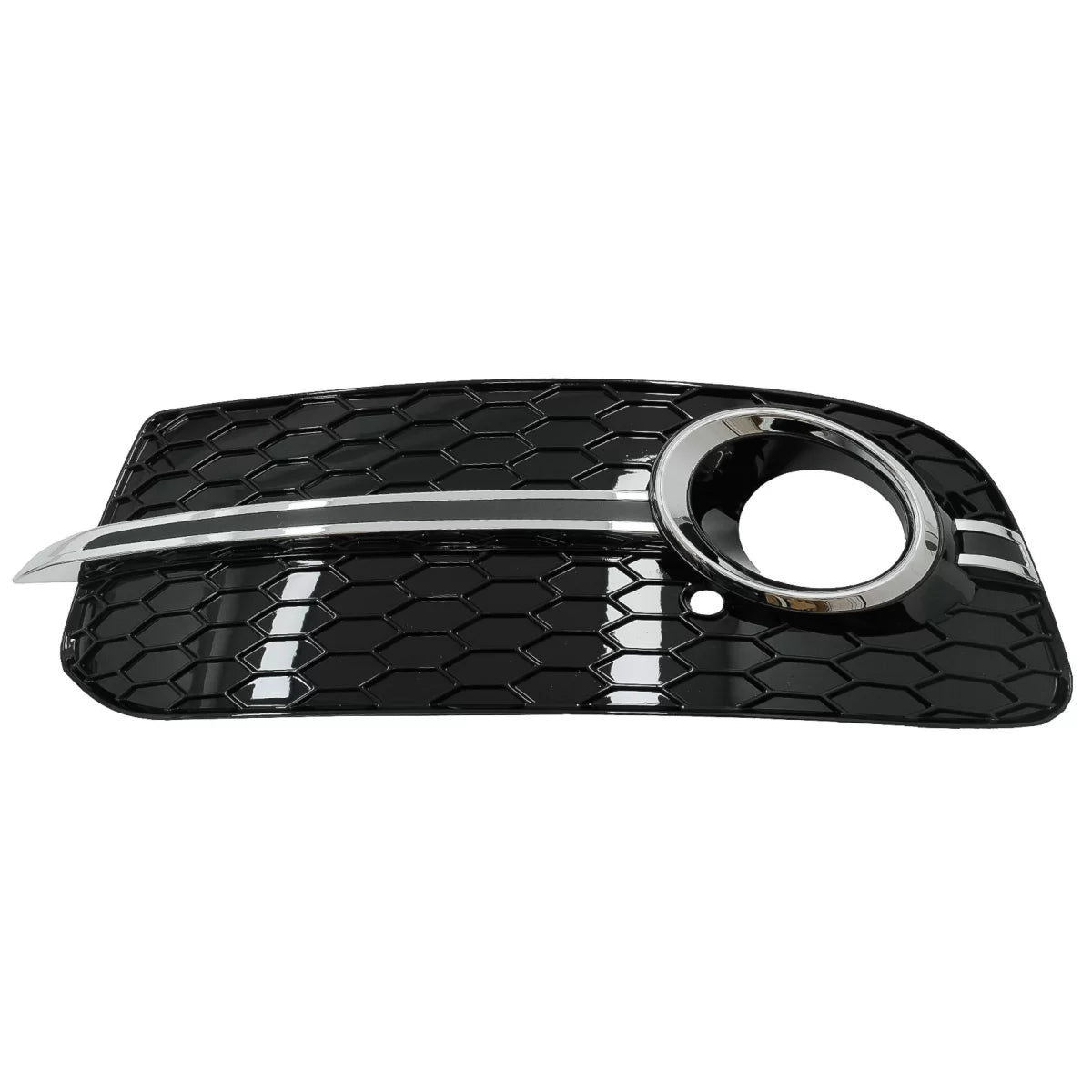 Fog Lamp Covers Side Grilles suitable for Audi Q5 SUV 8R Facelift (2012-2016) RS Design Black & Chrome – product image 1