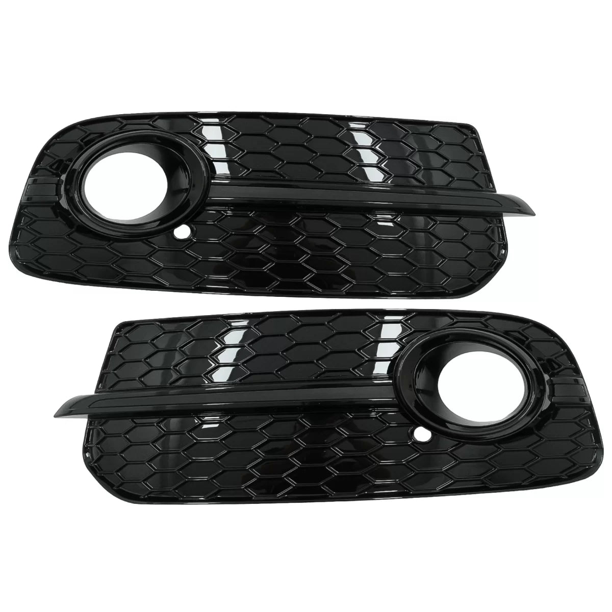 Fog Lamp Covers Side Grilles suitable for Audi Q5 SUV 8R Facelift (2012-2016) Full Black RS Design – product image 1