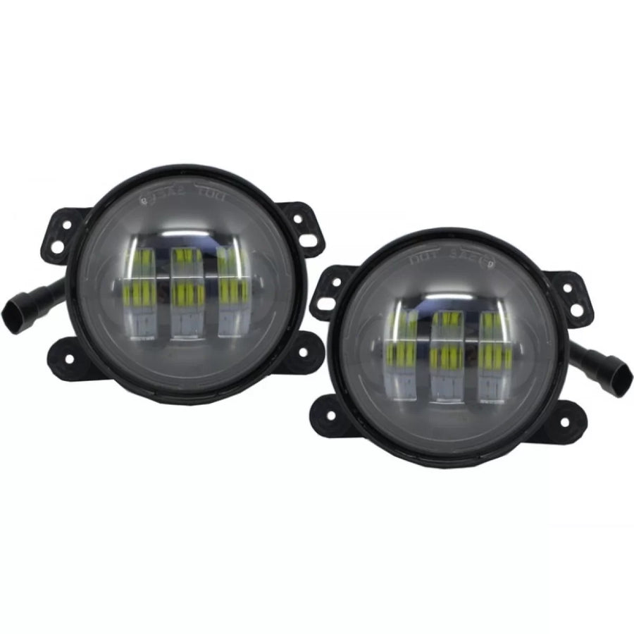 Fog Lights 4 Inch Full LED suitable for Jeep Wrangler JK TJ LJ (2007-2017) – product image 1