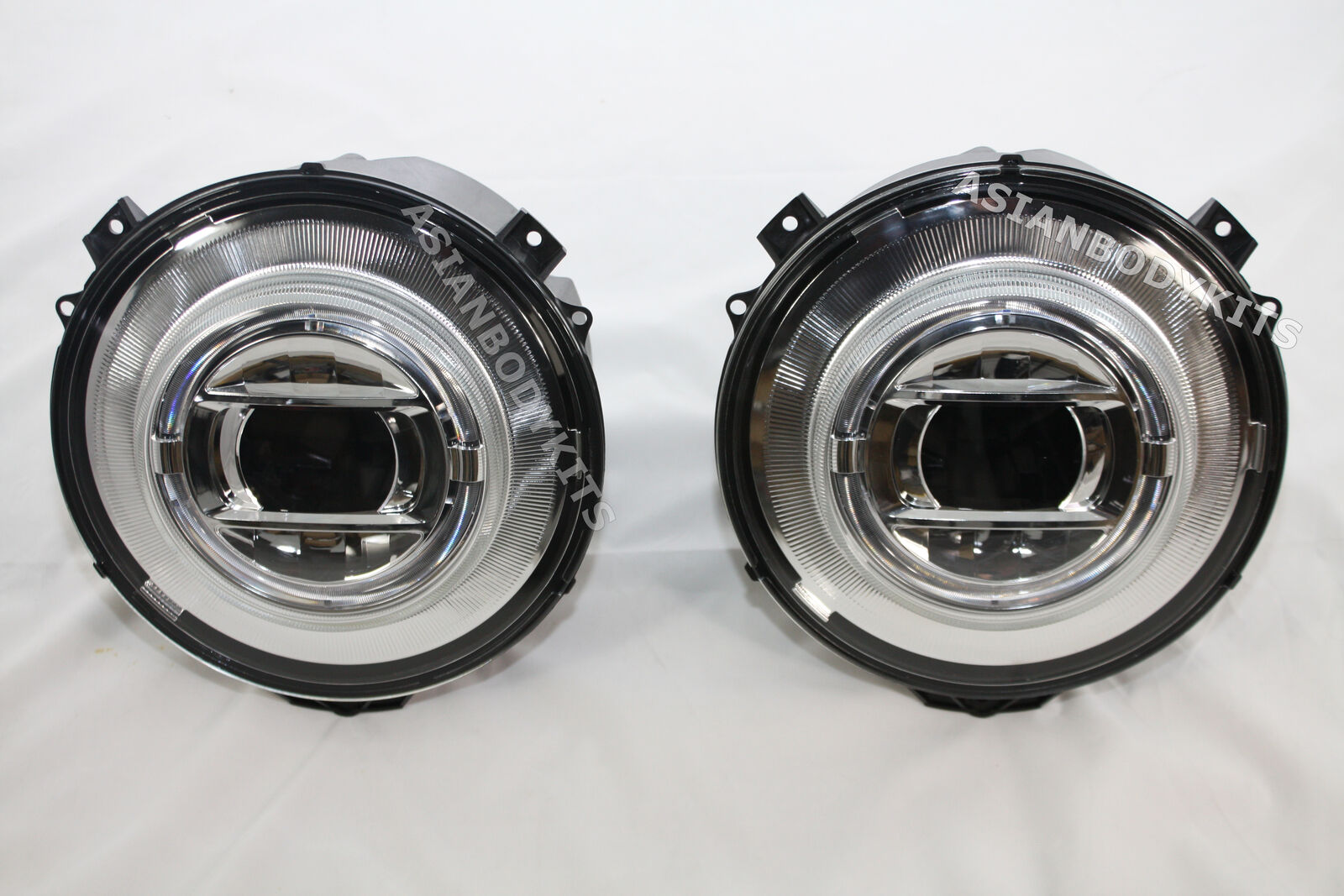 CONVERSION MERCEDES BENZ G CLASS W464 CHROME LED HEADLIGHTS for MERCEDES BENZ G CLASS W463 G55 G550 G63 2007 - 2017