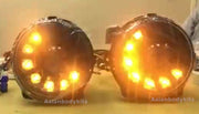 BLACK LED HEADLIGHTS WITH TURN FUNCTION for MERCEDES BENZ G CLASS W463 G300 G320 G500 1986 - 2006