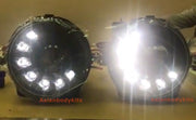 BLACK LED HEADLIGHTS WITH TURN FUNCTION for MERCEDES BENZ G CLASS W463 G300 G320 G500 1986 - 2006