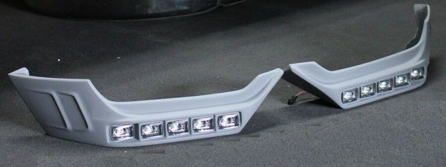 FRONT SPLITTERS ADD ONS WITH LED DRL for MERCEDES BENZ G CLASS W463 G63 G65 2013 - 2017