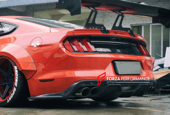 Buy Now CARBON FIBER REAR DIFFUSER FOR FORD MUSTANG S550.1 2015-2017 V2 and upgrade car parts from SIR Tuning at the Best Price. Headlights, Tail lights, Bodykits, Navigations, Carbon body kit and more - Fast & Free Shipping within Europe, US & Worldwide.
