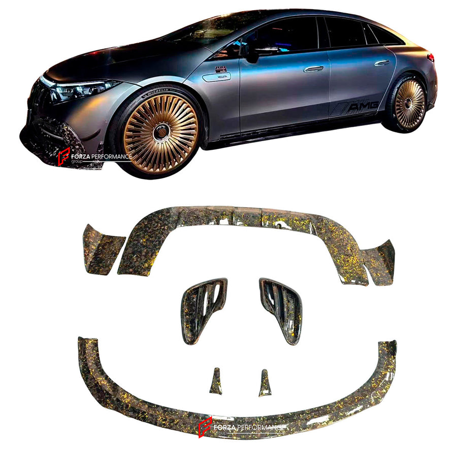 Buy Now FORGED CARBON BODY KIT for MERCEDES BENZ EQS V297 2021+ EQE V295 2022+ and upgrade car parts from SIR Tuning at the Best Price. Headlights, Tail lights, Bodykits, Navigations, body kit and more - Fast & Free Shipping within Europe, US & Worldwide.