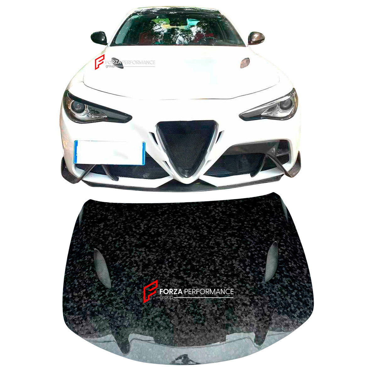 FORGED CARBON HOOD BONNET for ALFA ROMEO GIULIA 952 2015+
