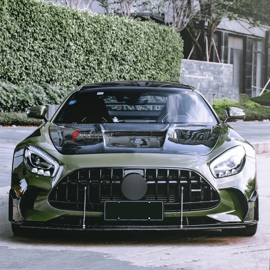 Buy Now FORGED CARBON HOOD BONNET for MERCEDES BENZ C190 AMG GT GTS GTC GTR | BLACK SERIES STYLE and upgrade car parts from SIR Tuning at the Best Price. Headlights, Tail lights, Bodykits, Navigations, Carbon body kit and more - Fast & Free Shipping within Europe, US & Worldwide.