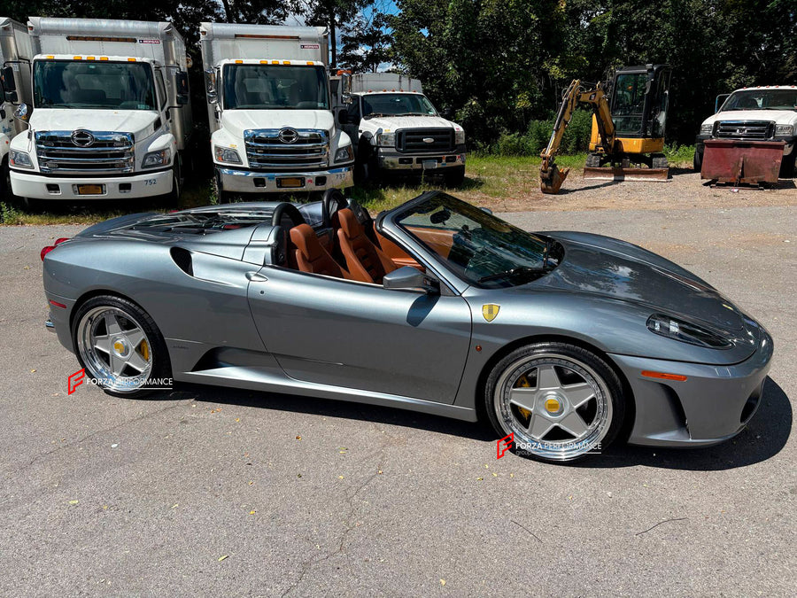 Buy Now 20 INCH FORGED WHEELS RIMS for FERRARI F430 SPIDER 2008 and upgrade car parts from SIR Tuning at the Best Price. Headlights, Tail lights, Bodykits, Navigations, wheels and more - Fast & Free Shipping within Europe, US & Worldwide.