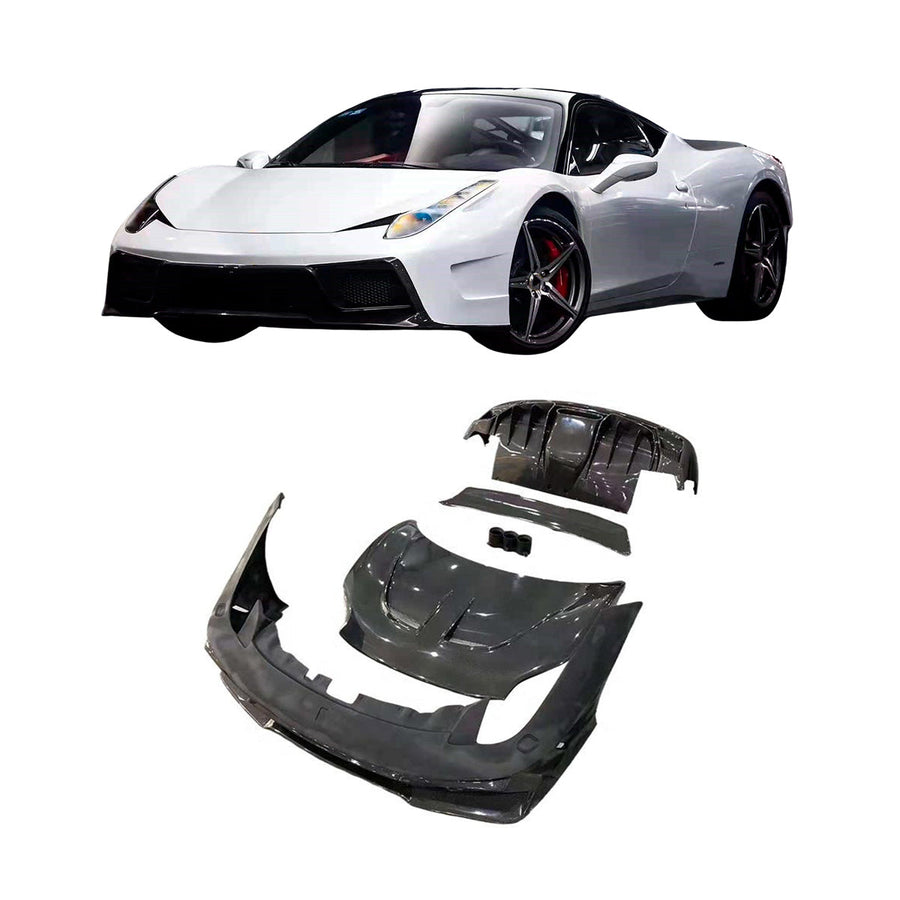 Buy Now CARBON BODY KIT for FERRARI 458 2009 - 2015 and upgrade car parts from SIR Tuning at the Best Price. Headlights, Tail lights, Bodykits, Navigations, Carbon body kit and more - Fast & Free Shipping within Europe, US & Worldwide.
