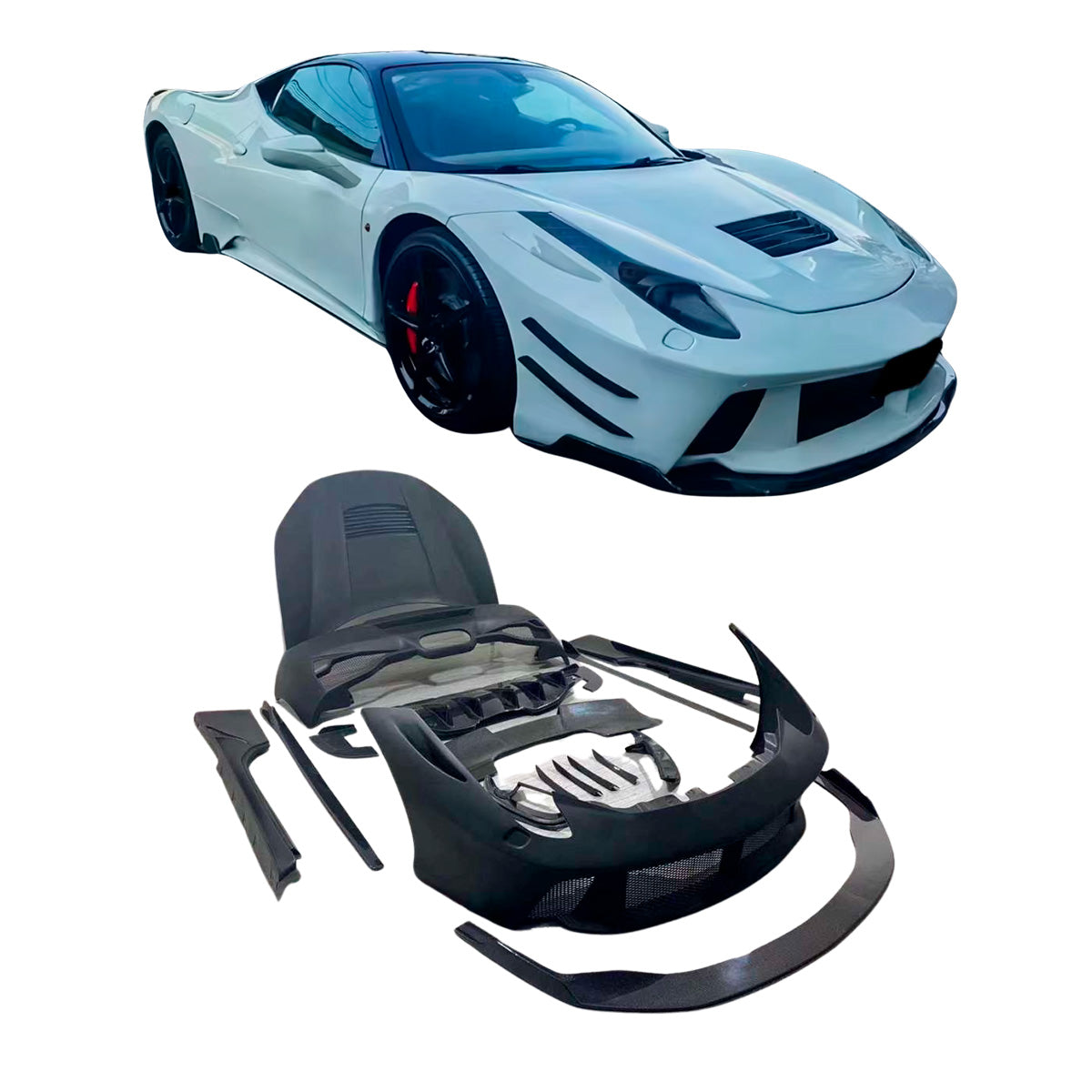 WIDE BODY KIT for FERRARI 458 ITALIA F136 COUPE 2009 - 2015