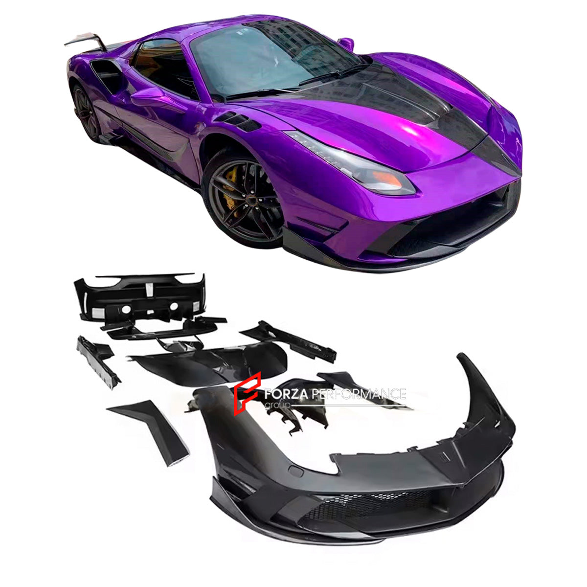 WIDE BODY KIT for FERRARI 488 2015 - 2020