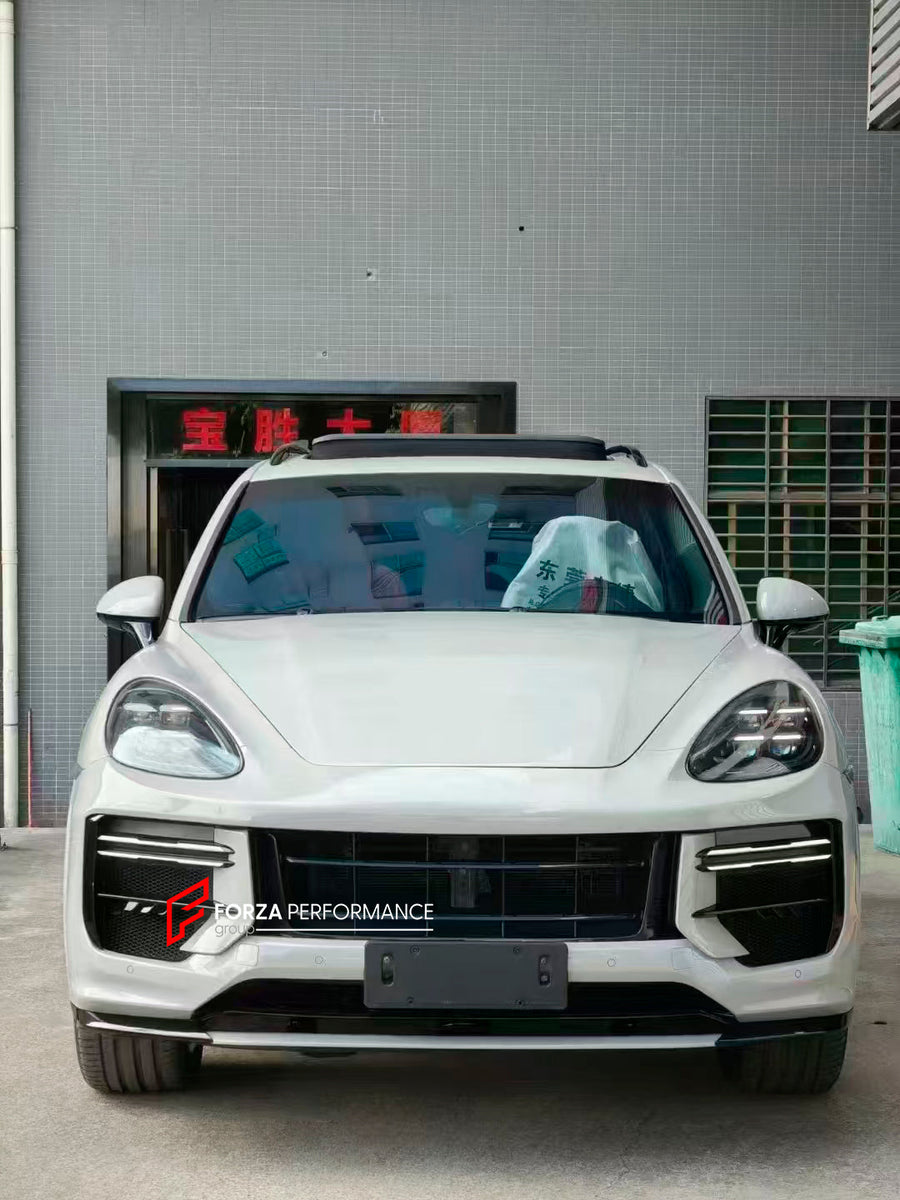 Buy Now FRONT BUMPER and LED HEADLIGHTS for PORSCHE CAYENNE E2 92A 2010 - 2014 UPGRADE to E3 9YA 2023+ and upgrade car parts from SIR Tuning at the Best Price. Headlights, Tail lights, Bodykits, Navigations, body kit and more - Fast & Free Shipping within Europe, US & Worldwide.
