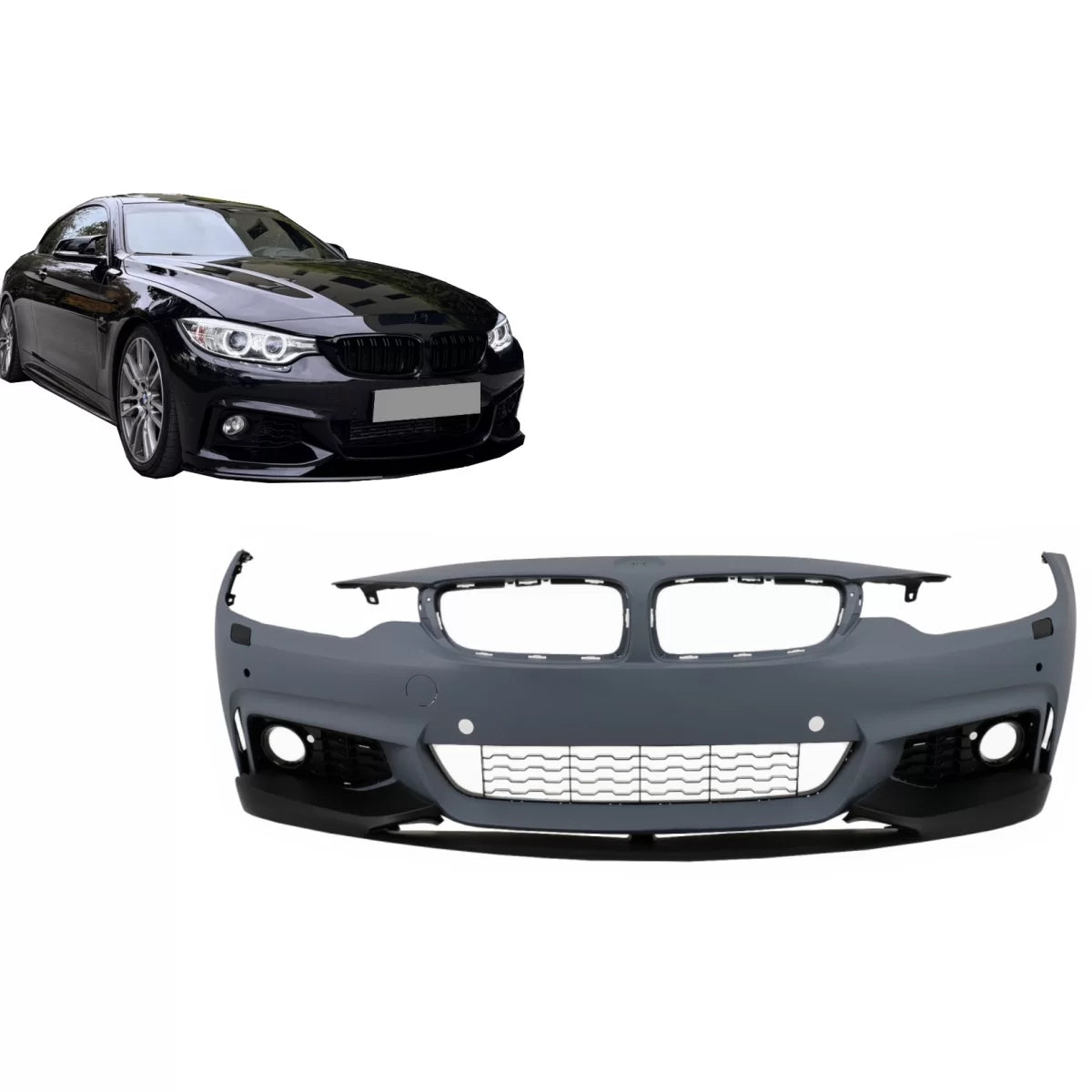 Front Bumper suitable for BMW 4 Series F32 F33 F36 (2013-2020) M Sport Design – product image 1