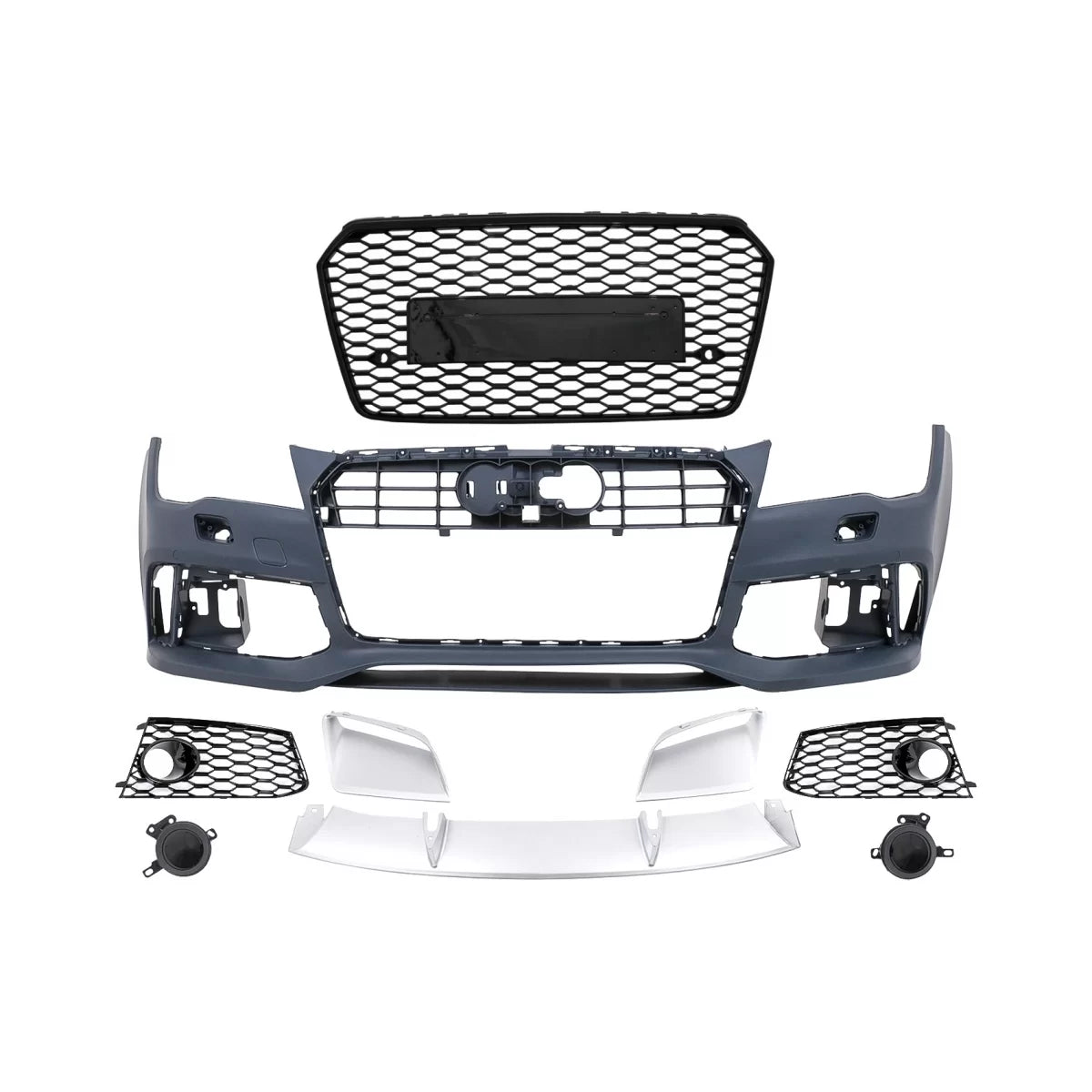 Front Bumper With Central Grille suitable for Audi A7 4G Pre-Facelift (2010-2014) RS7 Design – product image 1