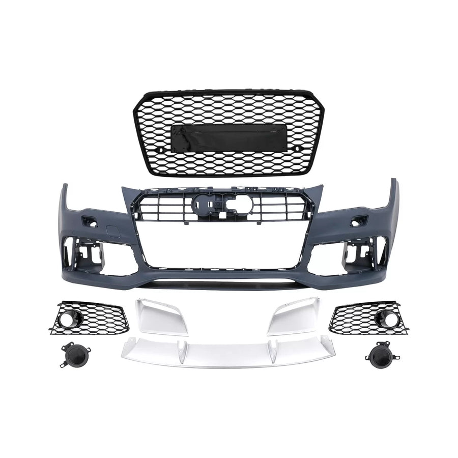 Front Bumper With Central Grille suitable for Audi A7 4G Pre-Facelift (2010-2014) RS7 Design – product image 1