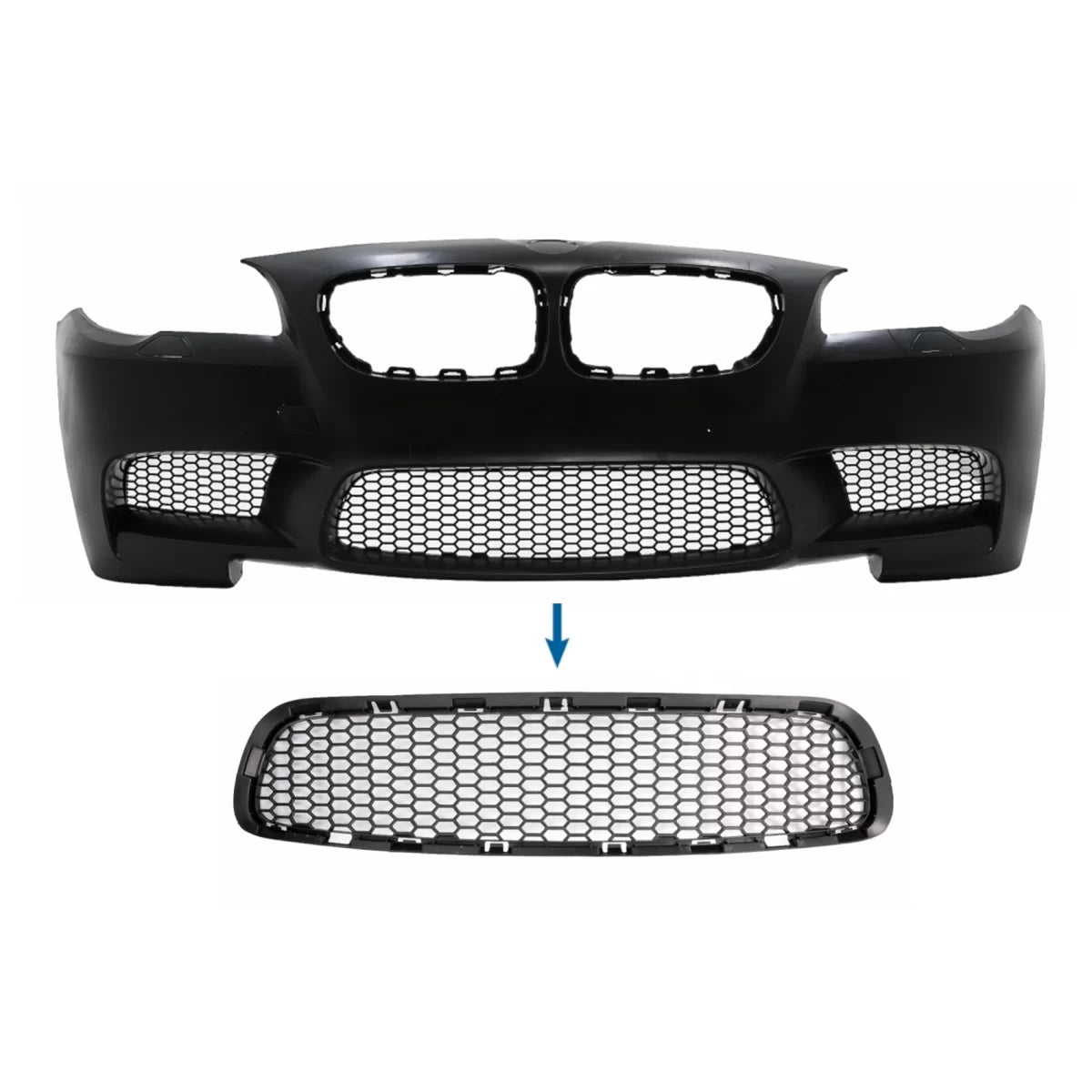 Front Bumper Central Lower Grille suitable for BMW 5 Series F10 F11 M5 (2009-2017) – product image 1