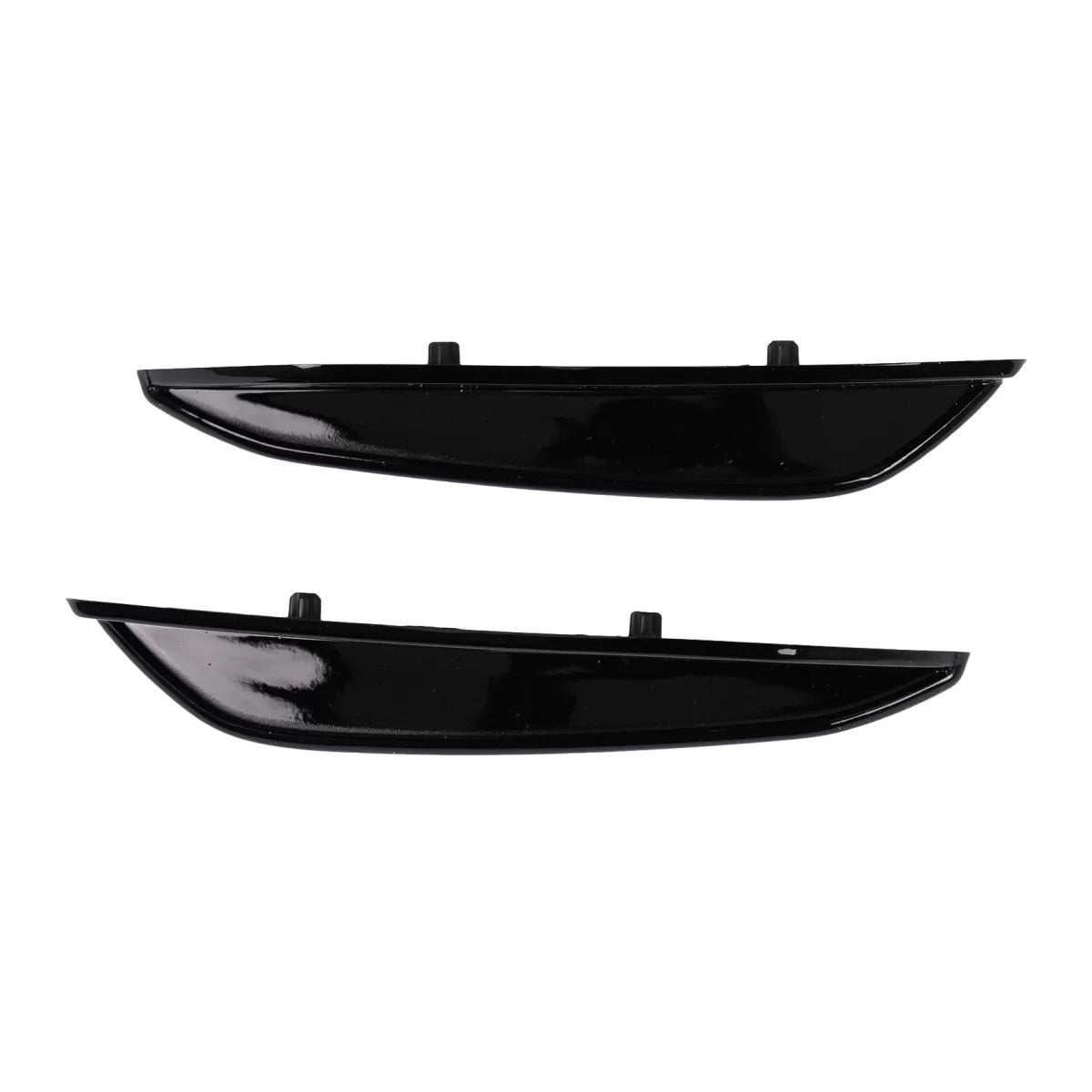Front Bumper Flaps Side Fins Flaps suitable for Mercedes A-Class W177 V177 (04.2018-2022) A35 Design Black Edition – product 