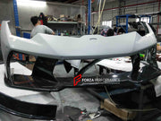 DRY CARBON FIBER FRONT BUMPER COVER for LAMBORGHINI HURACAN LP610 2016 - 2020