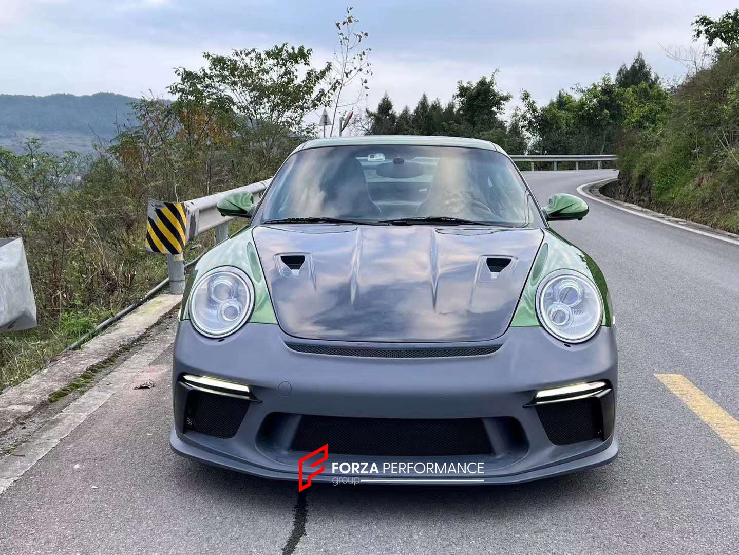 CONVERSION UPGRADE FRONT BUMPER for PORSCHE 911 997.1 2004 - 2010 upgrade to 991.2 GT3