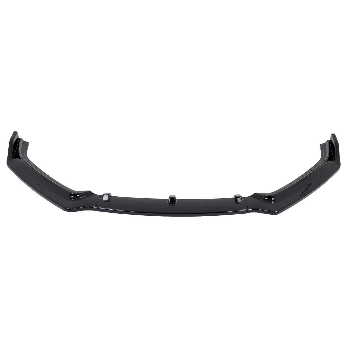 Front Bumper Lip Extension Spoiler suitable for VW Polo 6R 6C Facelift (2009-2017) Piano Black – product image 1