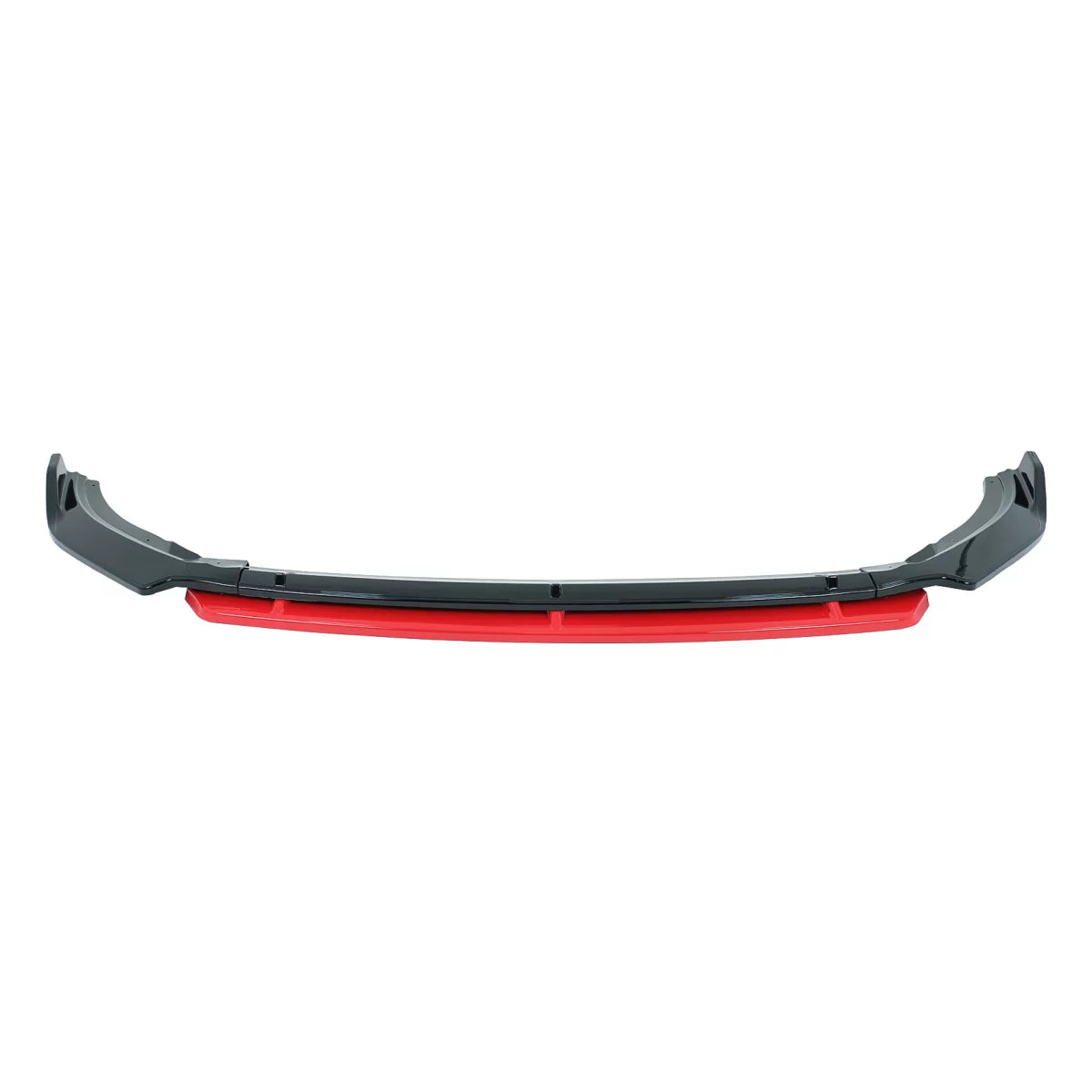 Front Bumper Lip Extension Spoiler suitable for VW Polo AW MK6 (2018-up) Piano Black Add-On – product image 1
