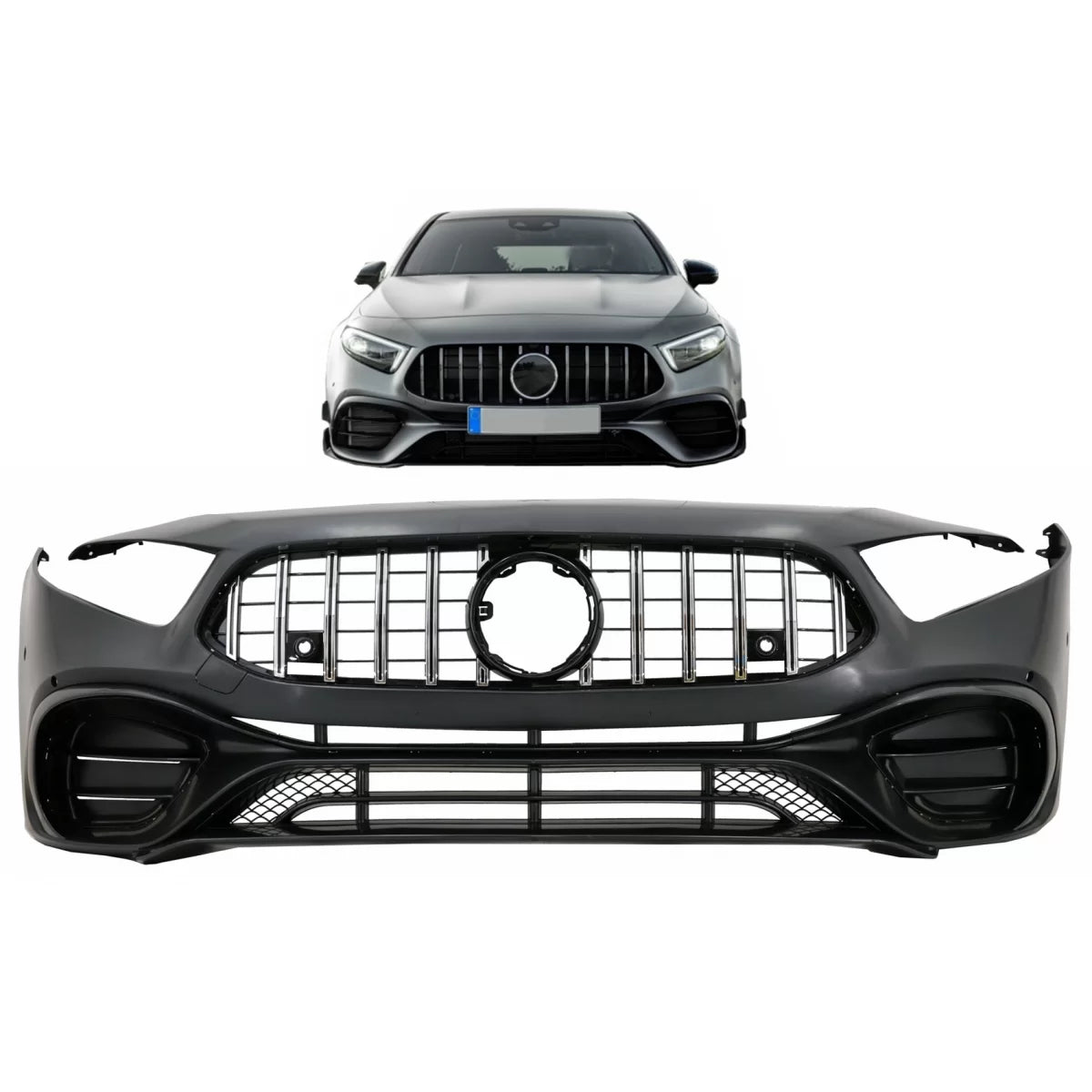Front Bumper suitable for Mercedes A-Class W177 Hatchback / V177 Sedan (2018-2022) A45 Design – product image 1