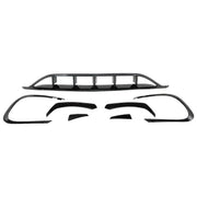 Front Bumper Splitters Fins Aero Conversion Kit suitable for Mercedes CLA W117 Facelift (2016-2018) CLA45 Design Canards Pian