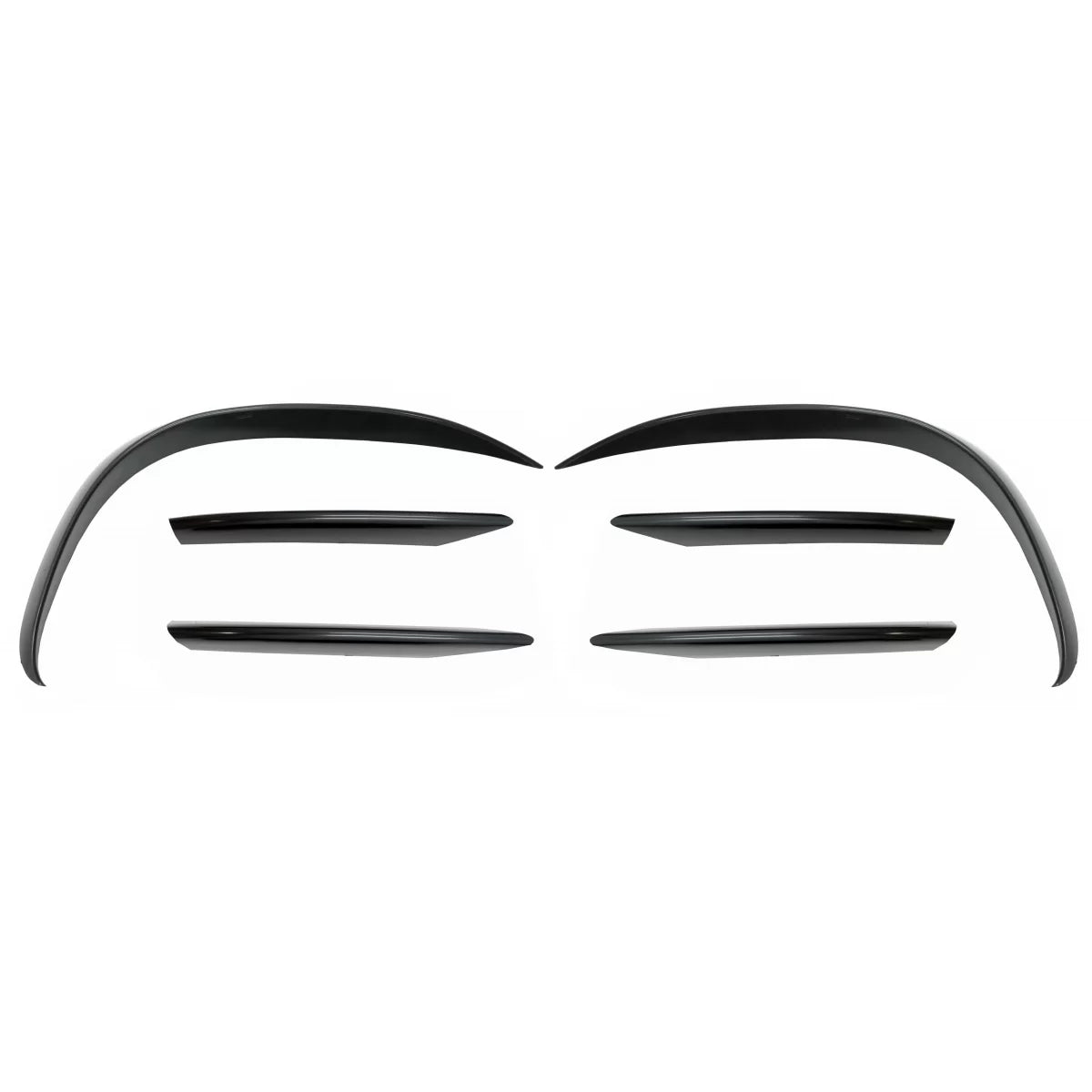 Front Bumper Splitters Fins Flaps Aero suitable for Mercedes C-Class W205 S205 C205 A205 Facelift (2019-up) C43 Design – prod
