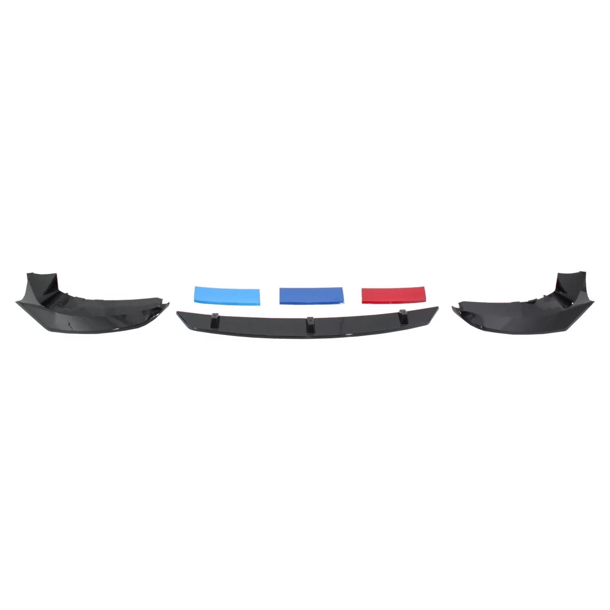 Front Bumper Spoiler suitable for BMW 5 Series G30 G31 Limousine Touring (2017-up) M5 Design Piano Black – product image 1