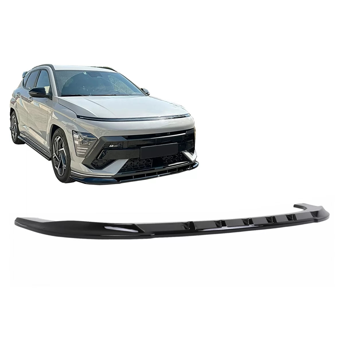 Front Bumper Spoiler suitable for Hyundai Kona N-Line Mk2 (2023-) Black – product image 1