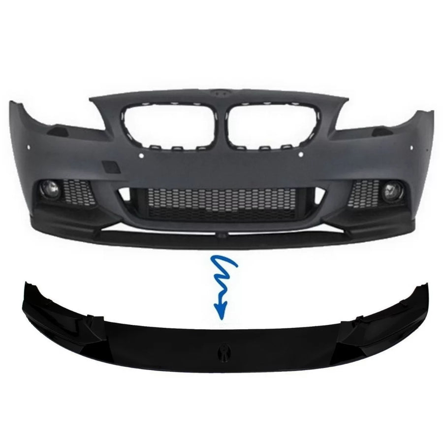 Front Bumper Spoiler Lip suitable for BMW 5 Series F10 F11 Sedan Touring (2011-2017) M-Performance Design – product image 1