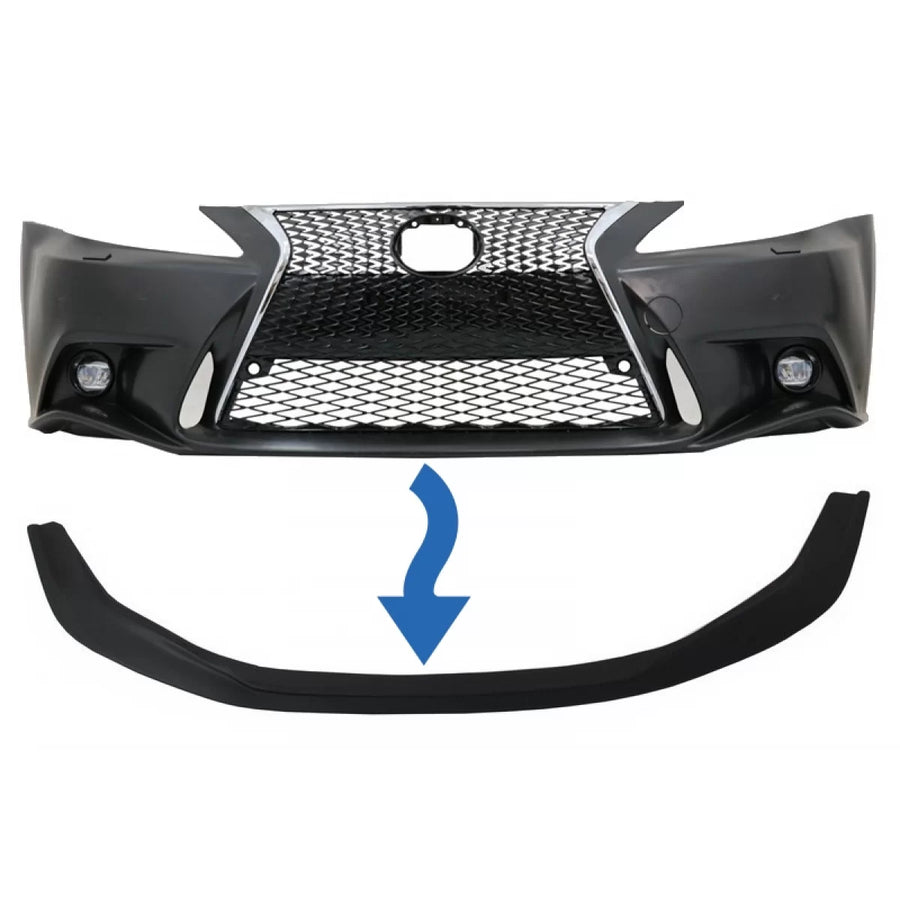Front Bumper Spoiler Lip suitable for LEXUS IS XE20 (2005-2013) IS F Sport Facelift XE30 (2014-up) Design – product image 1