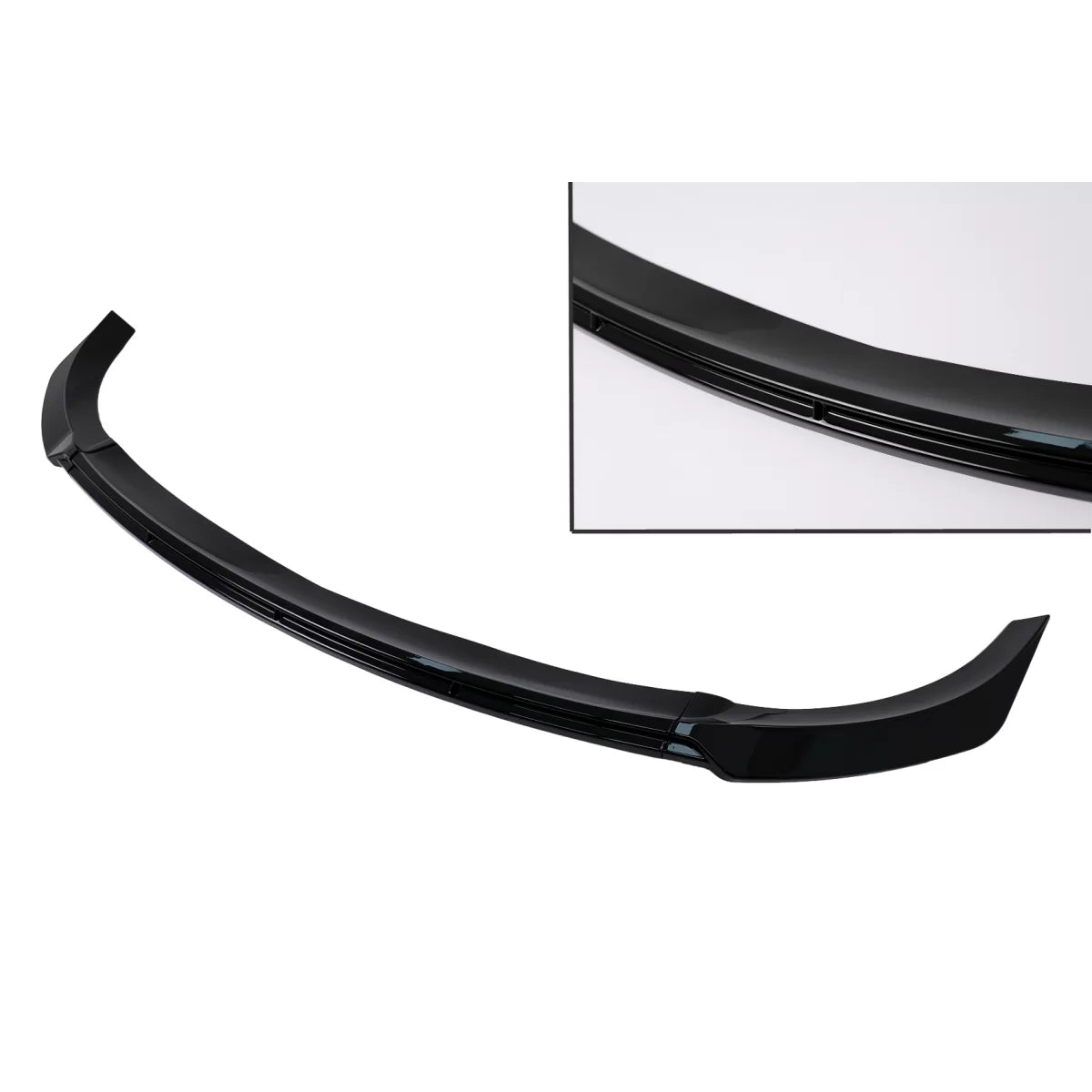 Front Bumper Spoiler Lip suitable for Tesla Model Y (2020-Up) Piano Black Add-On – product image 1