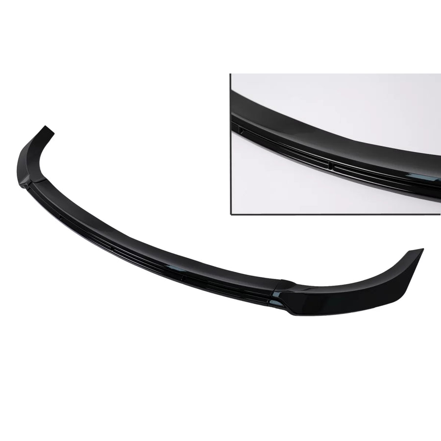 Front Bumper Spoiler Lip suitable for Tesla Model Y (2020-Up) Piano Black Add-On – product image 1