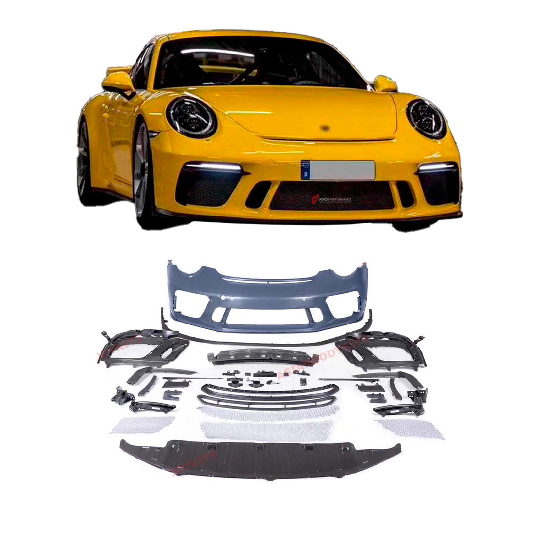 Buy Now CONVERSION PORSCHE 911 991 GT3 FRONT BUMPER for PORSCHE 911 991 991.1 991.2 CARRERA S 2011 - 2020 and upgrade car parts from SIR Tuning at the Best Price. Headlights, Tail lights, Bodykits, Navigations, body kit and more - Fast & Free Shipping within Europe, US & Worldwide.