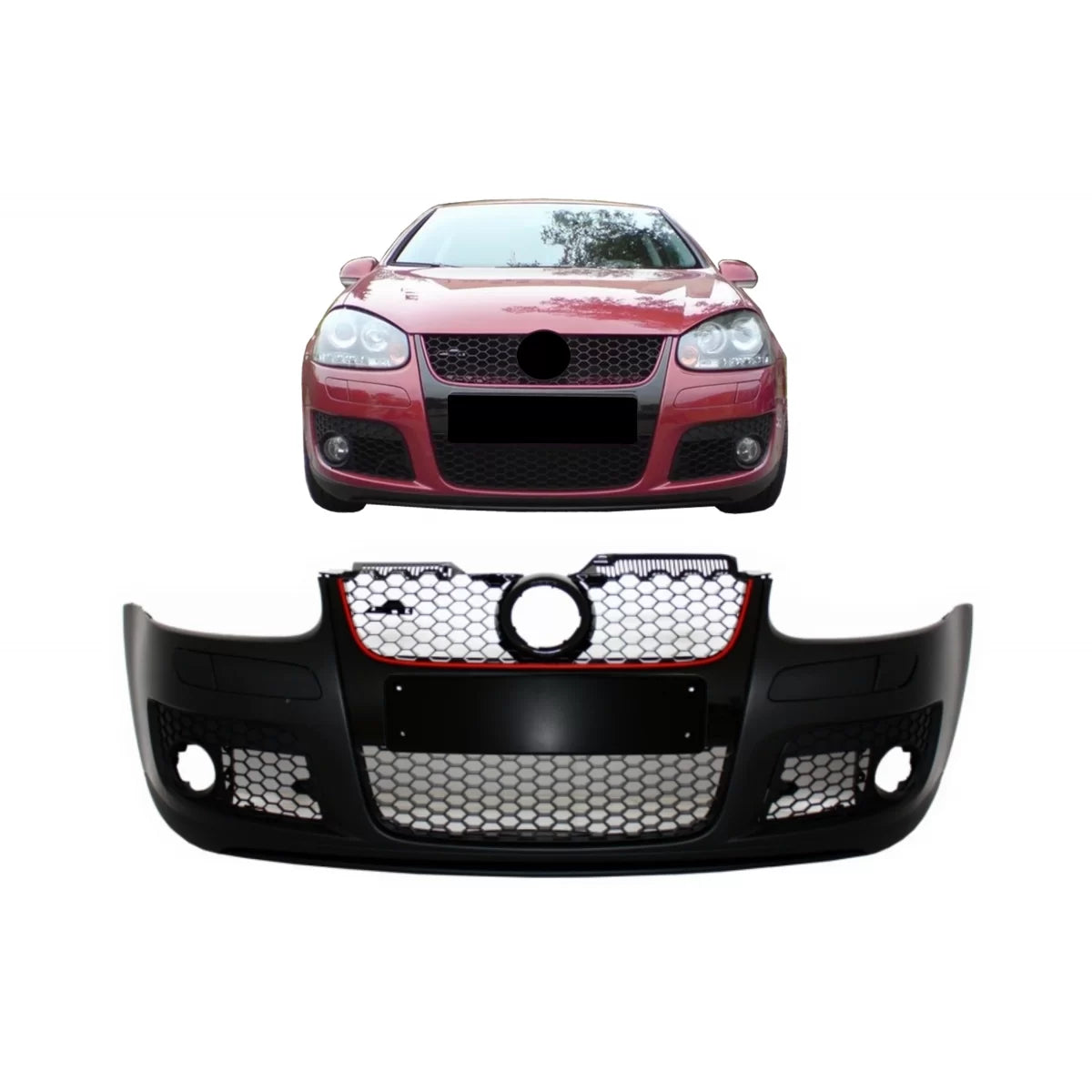 Front Bumper suitable for VW Golf 5 V Mk5 (2003-2007) Jetta (2005-2010) GTI Design – product image 1