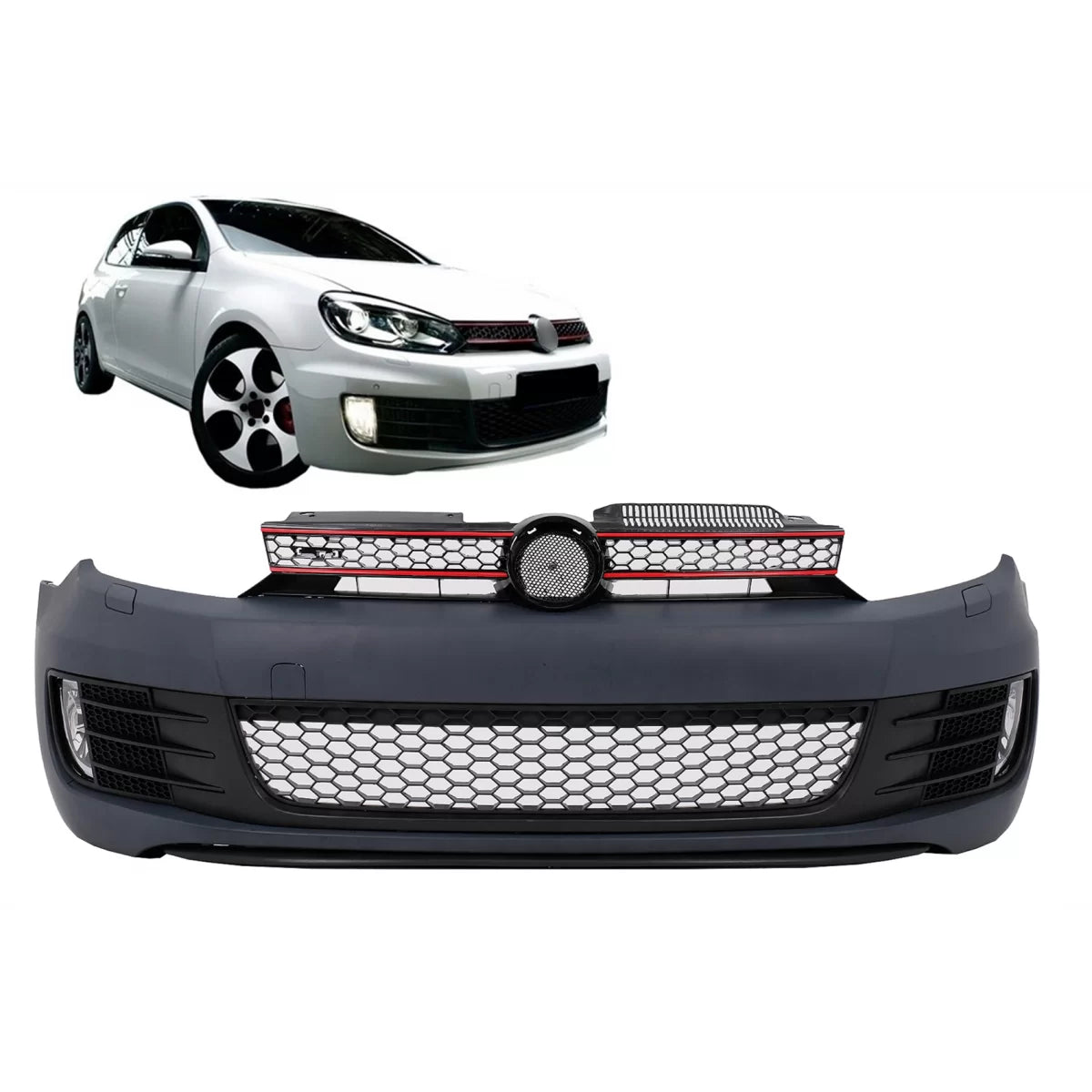 Front Bumper suitable for VW Golf VI 6 Hatchback Coupe (2008-2013) GTI Look – product image 1