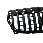 Front Central Grille suitable for Mercedes CLA C117 X117 W117 Facelift (2016-2018) CLA45 GT-R Panamericana Design Full Black 
